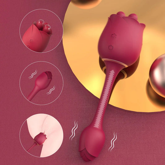 9 Speed Vibrators Stimulator Clitoris Massager Sex Toys Women Vagina Suck Sex Products Licking And Sucking Rose Masturbation Toy