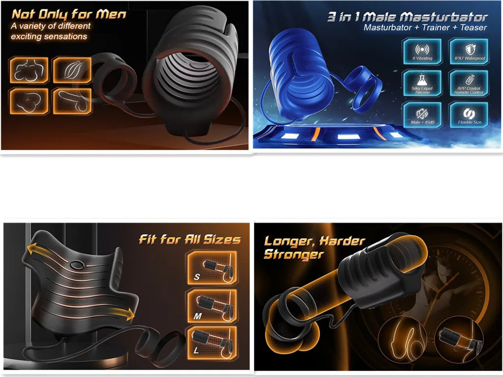 Masturbation Cup Male Telescopic Rotating Masturbator Capsule Auto Sucking Aircraft Cup Piston Sex Products for Man's Vibrators