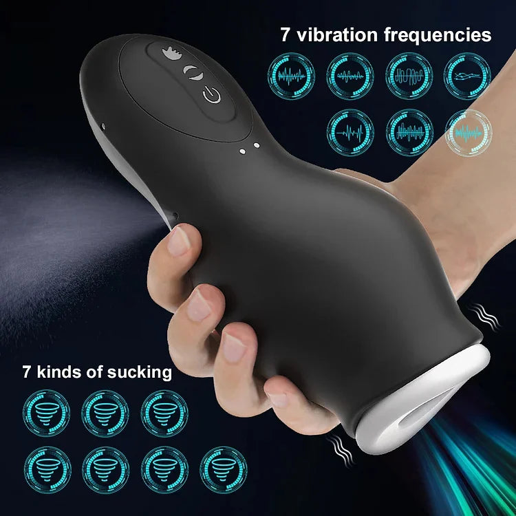 Masturbation Cup Male Telescopic Rotating Masturbator Capsule Auto Sucking Aircraft Cup Piston Sex Products for Man's Vibrators